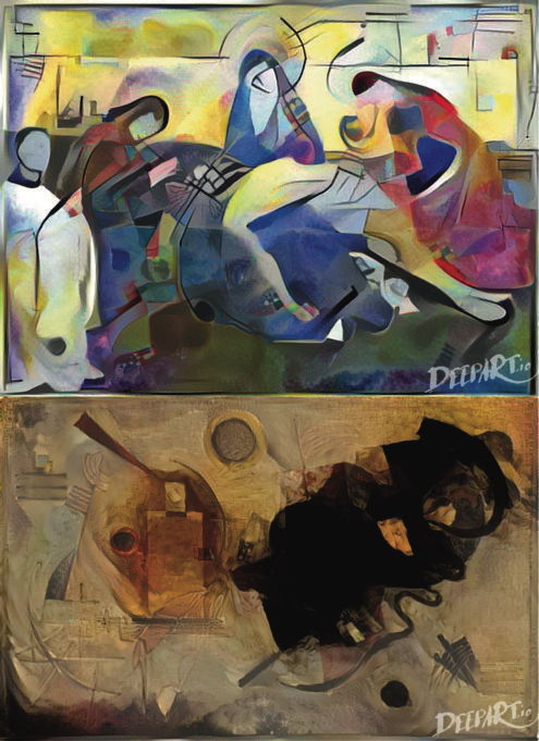 Pietà d'Avignon croisée avec Kandinsky